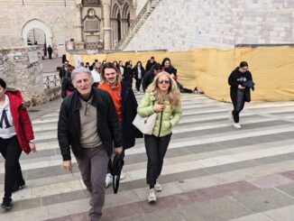 Turismo lento, 4227 pellegrini giunti ad Assisi a piedi o in bici