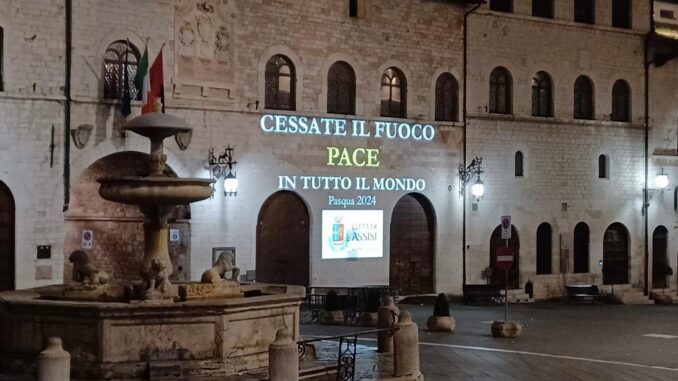Un grido di pace da Assisi: il messaggio del sindaco Proietti