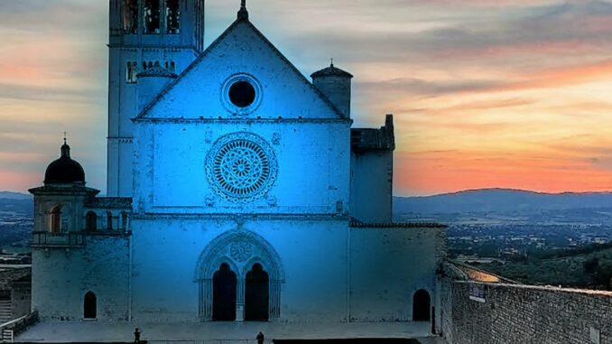 Light It Up Blue 2024, Basilica di San Francesco in blu per l’autismo