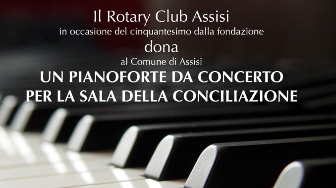 Il Rotary Club di Assisi celebra suo 50° anniversario dono musicale